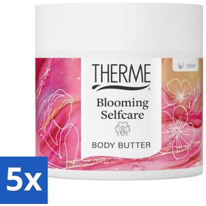 5 x Therme - Blooming Selfcare - Bodybutter - Hydraterend - Verzorgend - 225g - Bodybutter - Hydratatie - Bloemige Geur - Zelfverzorging - Vrouwelijke Geur
