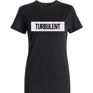 TURBULENT | T shirts Regular Fit - O-hals - T shirt dames - Zwart
