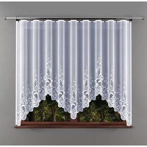 Wisan- Donata - jacquard vitrage - Gordijn 400 x170 cm - Curtains - Jacquardgordijnen- wit- 400 x 170 cm