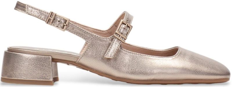 Hispanitas - HV253818 - Ballerina's - Goudkleurig - Casual - Hakhoogte 3 tot 5 cm
