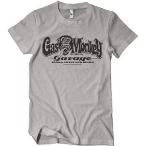 Gas Monkey Garage T-Shirt Logo T-Shirt GMG-1-GMG044-H95-10 StormGrey-M