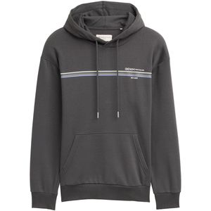TOM TAILOR DENIM - Sweatshirt - Grijs - Capuchon - Lange Mouw