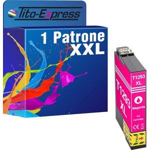 PlatinumSerie 1x inkt cartridge alternatief voor Epson T1293 Magenta