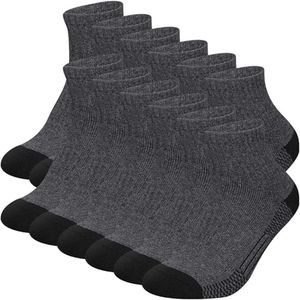 Heren sport enkelsokken 12-pack Heren Cushion Comfort Casual hardloopsokken Maat
