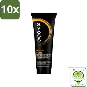 10 x Syoss - Curls - Conditioner - Elastische Krullen - 250 ml - Grootverpakking - Krullen Conditioner - Krullend Haar - Diepe Verzorging - Panthenol - Haarverzorging
