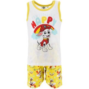 Paw Patrol shortama - geel / wit - Marshall pyjama - maat 98