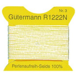 Rijgzijde Gutermann Wit - 2 meter