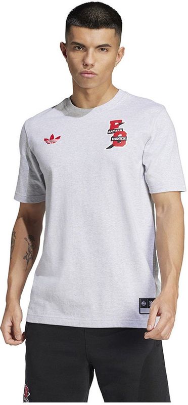 Adidas Fc Bayern Vrct T-shirt Met Korte Mouwen Grijs S Man