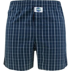 DEAL wijde boxershort check blauw 192257 - XXL