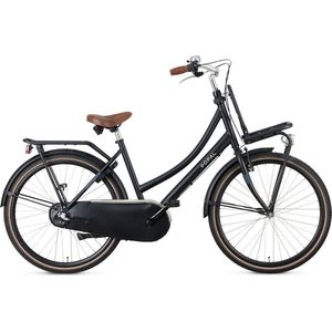 Popal Daily Dutch Basic+ N3 - Kinder Transportfiets - 26 Inch - Mat Zwart