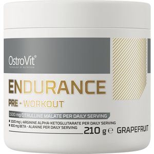 OstroVit Endurance Pre-Workout 210 g - Supplementen - Caffeine - L-citrulline malate - L-arginine alpha-ketoglutarate - Beta-alanine - Taurine - Siberian ginseng root extract - Glycerol monostearate - Niacin