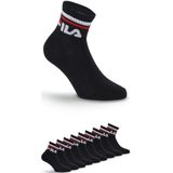 FILA - Logoband - Enkelsokken - Zwart - 9 Pack