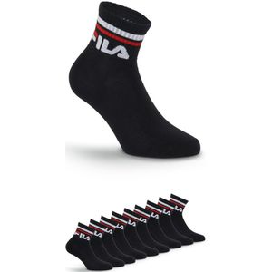 FILA - Logoband - Enkelsokken - Zwart - 9 Pack