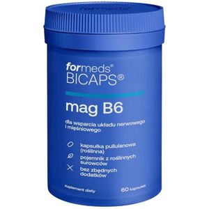 Formeds BICAPS - Mag B6 - Voedingssupplement - Magnesium Citraat - Vitamine B6 - 60 Capsules
