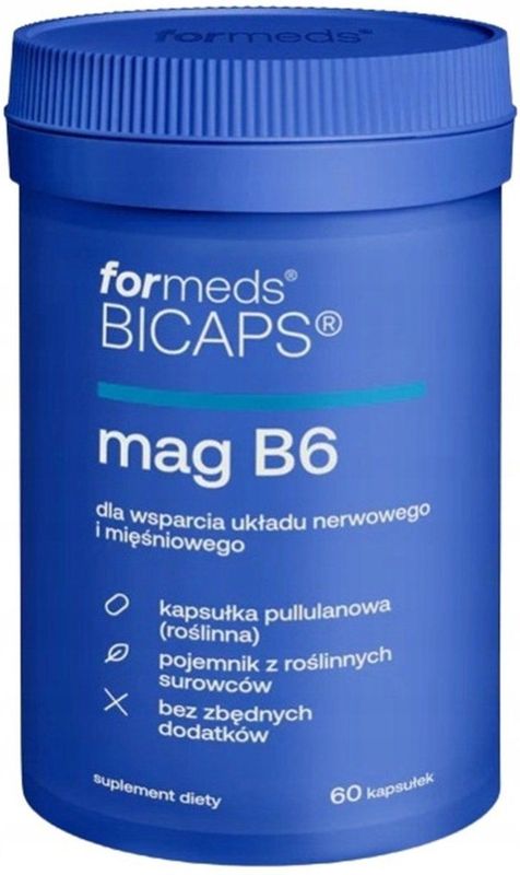 Formeds BICAPS - Mag B6 - Voedingssupplement - Magnesium Citraat - Vitamine B6 - 60 Capsules