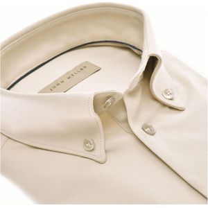 John Miller - Korte Mouw Overhemd - Lichtbruin - 5142040