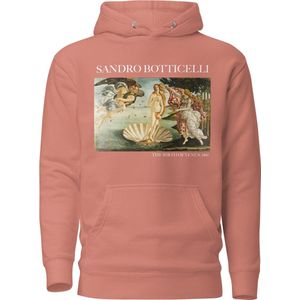 Sandro Botticelli 'De Geboorte van Venus' (""The Birth of Venus"") Beroemd Schilderij Hoodie | Unisex Premium Kunst Hoodie | Dusty Rose | L