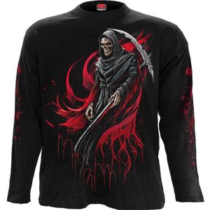 Spiral Screaming Death - Longsleeve Heren Shirt met lange mouwen - zwart - XL