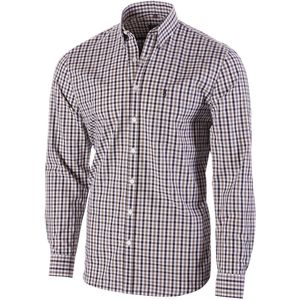 Browning Hemd - Heren - Sean - Geruit - Premium Jacht Merk - Bruin - M