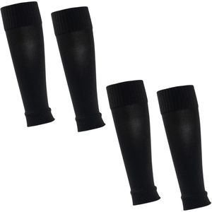 2 Pairs Black Football Socks, 40 cm Socks, Football Socks, Team Leg Socks, Football Leg Warmers, Black, 40-50, Black