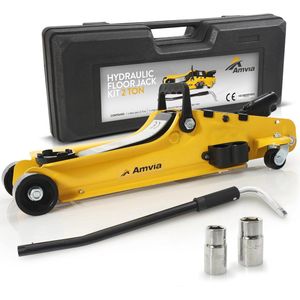 Hydraulische Vloerkrikset 2 ton - Draagbaar en Laag Profiel voor Auto's en SUV's