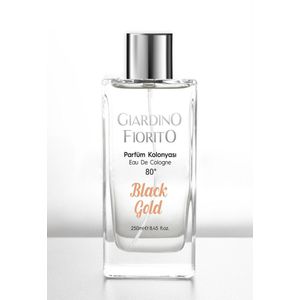 Giardino Fiorito | Black Gold | Parfum Cologne | 80 Graden | Eau De Cologne | Transparant | Fles | Spray | 250 ML