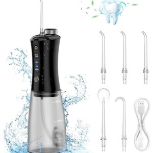 Equivera Waterflosser - Monddouche - Elektrisch Flosapperaat - Water Flosser - Waterflosser Draadloos - Water Flosser Draadloos - Draadloos en Oplaadbaar - Must have voor uw hygiëne!