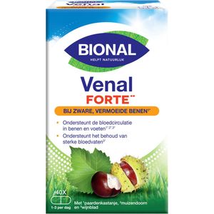 Bional Venal Forte - Supplement - Bij zware vermoeide benen - Voedingssupplement - 40 capsules