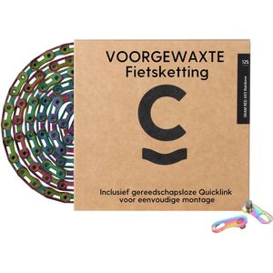 Cyclowax voorgewaxte fietsketting – Premium SRAM RED AXS Rainbow 12 speed ketting voorgewaxt met Hot Wax voor ultieme reiniging, duurzaamheid & snelheid