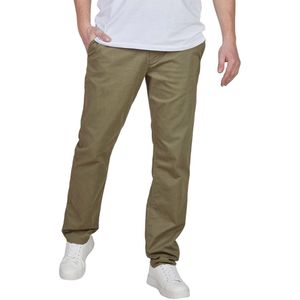 Tom Tailor Heren Chino Broek TT Chino SMU regular/straight Olijf Volwassenen