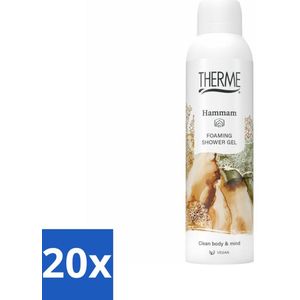 Therme - Hammam - Schuimende Douchegel - Verfrissend - Verzorgend - 200ml - Bulkverpakking - 20 stuks