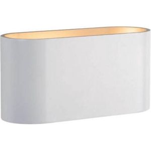 Spectrum - LED Wandlamp Ovaal - Wit Goud met G9 fitting - 80x80x160 mm