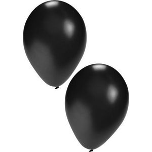 Ballon 50 x zwart nr 10