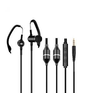 Anti straling Air Tube Headset HA18Z – iBrain Zwart - 3.5 mm Jack