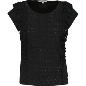 GARCIA Dames T-shirt Zwart - Maat S