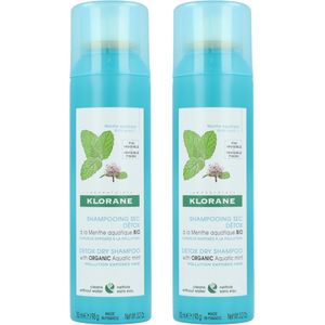 Klorane Droogshampoo Munt 2x150ml Promo