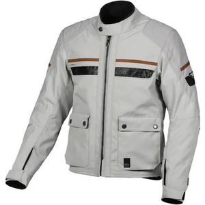 Macna Oryon Light Grey Jackets Textile Waterproof 3XL - Maat - Jas
