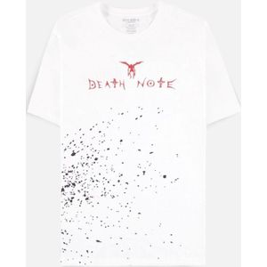 Death Note - Shinigami Apple Splash Heren T-shirt - XL - Wit