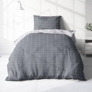 Unyqoos® Zachte en Ademende Bedset met Ruitdesign van Flanel Katoen voor de Winter