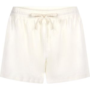 Hunkemöller Dames Nachtmode Short met badstoftextuur - Wit - maat XS