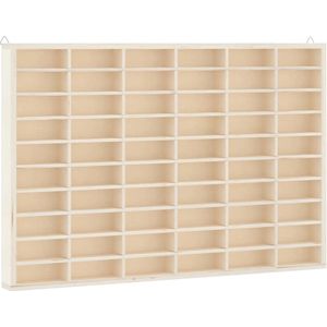 vidaXL - Houten Vitrinekast - 60 Vakken - Multiplex - Wandmontage