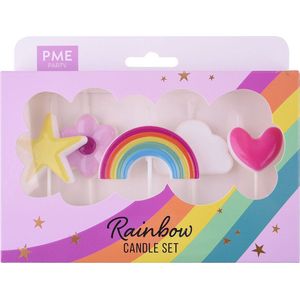 PME - Kaarsjes - Regenboog - Set/5