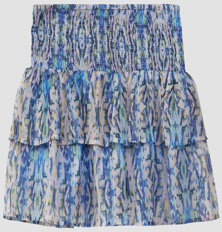 s.Oliver - Chiffon Rok - Met Geïntegreerde Shorts - Gelaagd - Glitterdraden