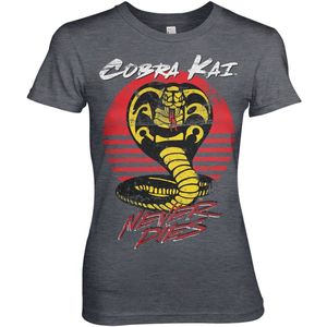 Cobra Kai Never Dies Girly Tee Damen T-Shirt Dark-Heather-S