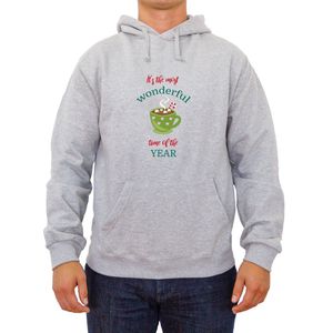 Kersttrui | Foute kersttrui dames | Foute kersttrui heren | Kerst hoodie | Kerstcadeau | Maat S | Grijs | Fotofabriek