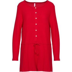 Hunkemöller Korte geribde jersey onesie Rood XS
