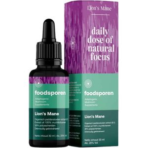 Foodsporen Lion's Mane extract 30ml