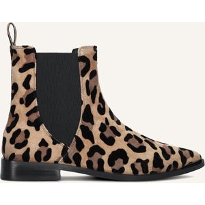 Stefano Lauran - Chelsea Boots - Beige - Dames - Panterprint