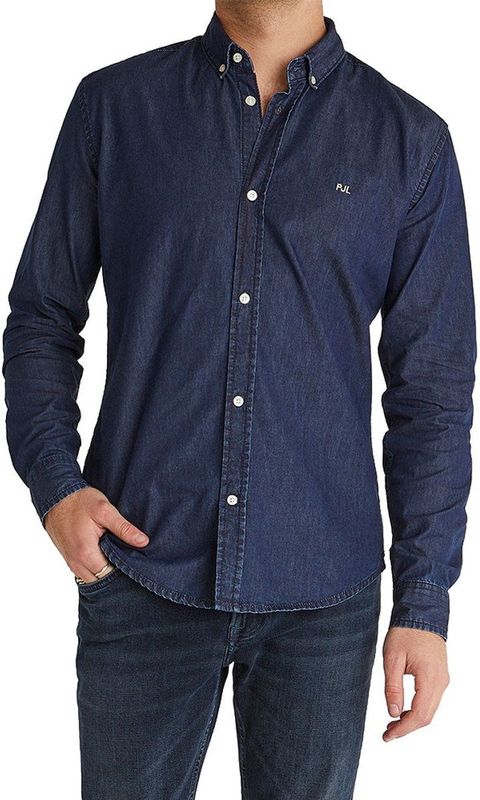 Pepe Jeans - Klassiek Slank Overhemd - Blauw - Slim Fit