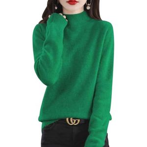 Dames Kasjmier Truien met Coltrui voor Herfst en Winter